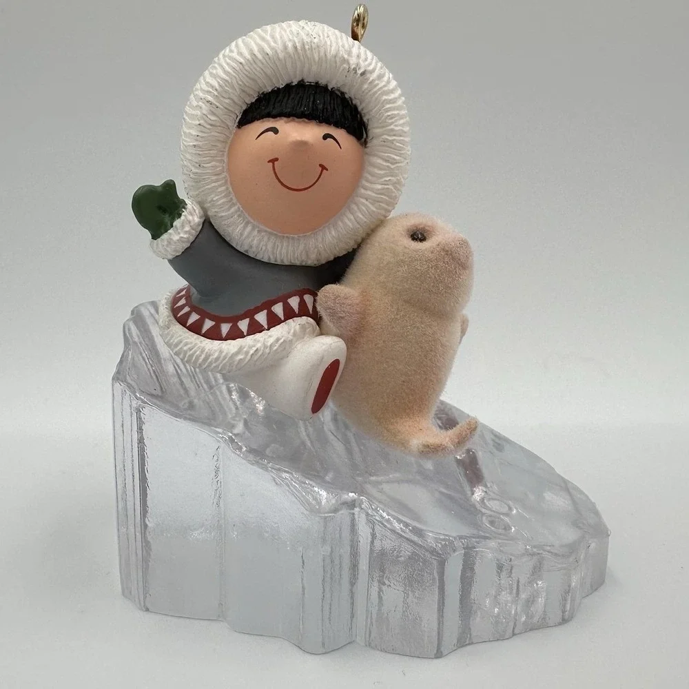 Vintage 1990 Hallmark Keepsake‎ Frosty Friends Christmas Ornament W Box QX439-6